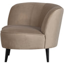 SARA LOUNGE ARMCHAIR LEFT VELVET KHAKI