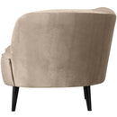 SARA LOUNGE ARMCHAIR LEFT VELVET KHAKI
