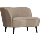 SARA LOUNGE ARMCHAIR LEFT VELVET KHAKI