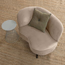 SARA LOUNGE ARMCHAIR LEFT VELVET KHAKI