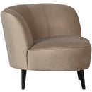 SARA LOUNGE ARMCHAIR RIGHT VELVET KHAKI