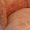 ATTY SWIVEL ARMCHAIR VELVET ORANGE