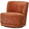 ATTY SWIVEL ARMCHAIR VELVET ORANGE