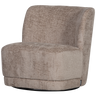ATTY SWIVEL ARMCHAIR VELVET SAND