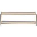 JOSSE SHOE RACK METAL MILITARY BROWN