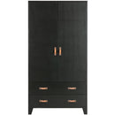 DIAN WARDROBE CABINET PINE BLACK [fsc]