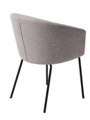 Easton Spisebordsstol, Lysegrå, 57x59x80 cm, Sæt af 2