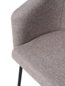 Easton Spisebordsstol, Lysegrå, 57x59x80 cm, Sæt af 2