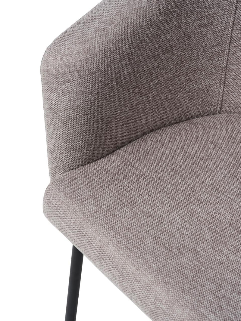 Easton Spisebordsstol, Lysegrå, 57x59x80 cm, Sæt af 2