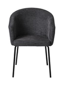 Easton Spisebordsstol, Mørkegrå, 57x59x80 cm, Sæt af 2