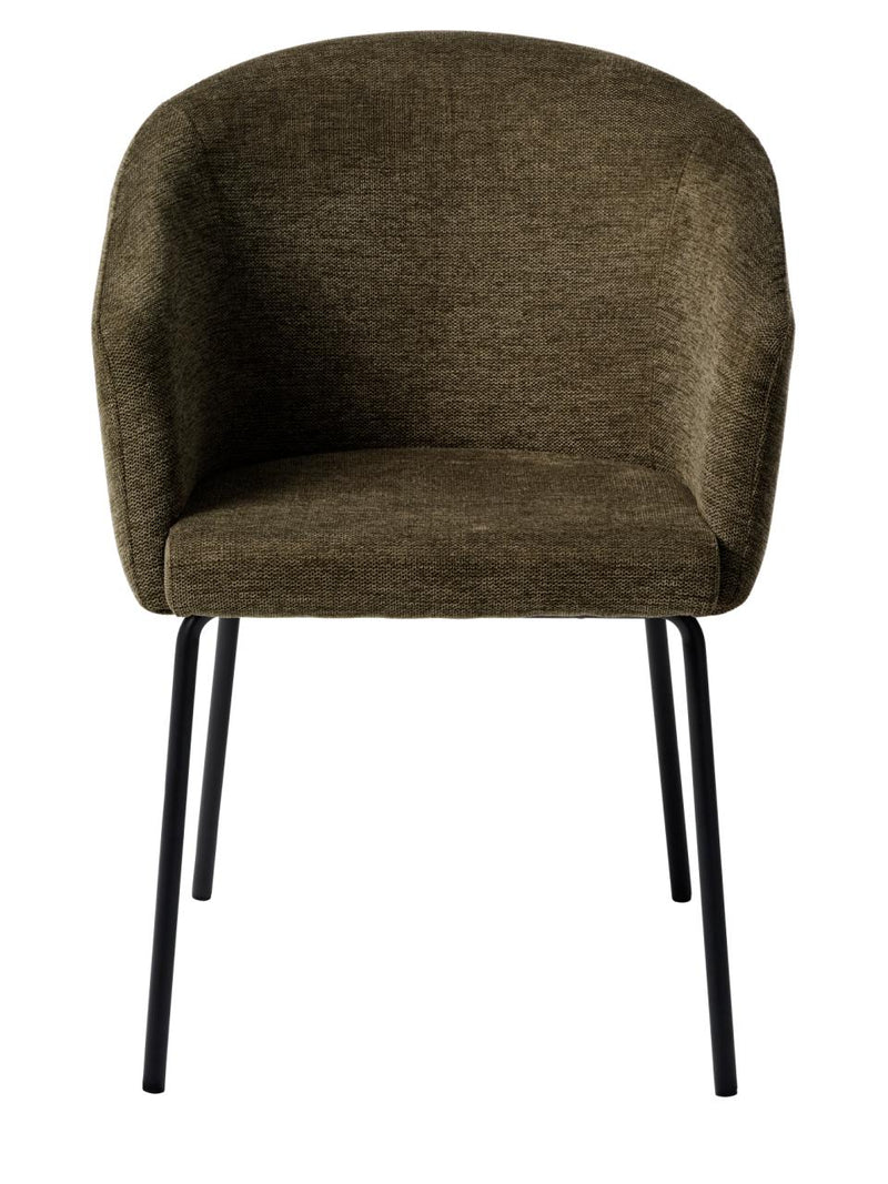 Easton Spisebordsstol, Olivengrøn, 57x59x80 cm, Sæt af 2