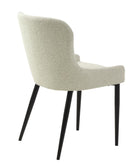 Ontario Spisebordsstol Offwhite Bouclé, 52x60x82 cm, Sæt af 2