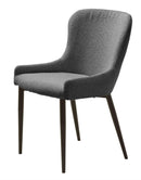 Ontario Spisebordsstol Mørkegrå Bouclé, 52x60x82 cm, Sæt af 2