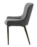 Ontario Spisebordsstol Mørkegrå Bouclé, 52x60x82 cm, Sæt af 2