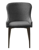 Ontario Spisebordsstol Mørkegrå Bouclé, 52x60x82 cm, Sæt af 2