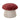Bloomingville MINI Lue Puf, Rød, Polyester - Bolig og Haven