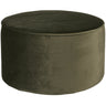 SARA PUF LOW 36xO60 CM VELVET WARM GREEN