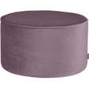 SARA PUF LOW VELVET 36xO60 CM WARM LILAC