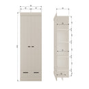 CONNECT 2-DOORS - DRAWER - STRIP DOORS DUST [fsc]