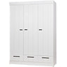 CONNECT 3-DOORS BASIC DRAWER - STRIP DOORS CAB WHITE [fsc]