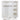 CONNECT 3-DOORS BASIC DRAWER - STRIP DOORS CAB WHITE [fsc]