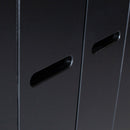 CONNECT 3-DOORS DRAWER - STRIP DOORS BLACK [fsc]