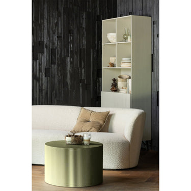 SANNE SIDE TABLE ROUND MDF MILITARY GREEN