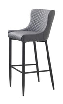 Ottowa Barstol, Grå PU, 48x57x105 cm