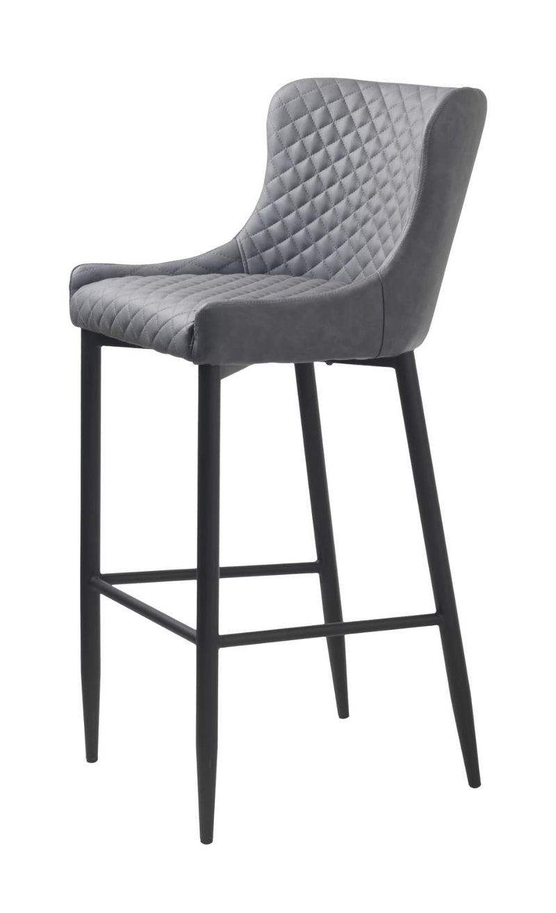 Ottowa Barstol, Grå PU, 48x57x105 cm