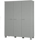 DENNIS 3-DOORS WARDROBE PINE CONCRETE CONCRETE GREY [fsc]