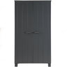 DENNIS WARDROBE PINE STEEL GREY [fsc]