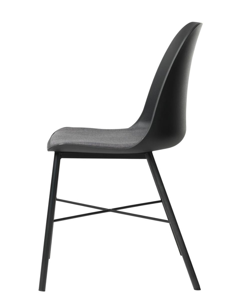 Whistler Spisebordsstol, Sort - Sæt af 2