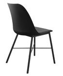 Whistler Spisebordsstol, Sort - Sæt af 2