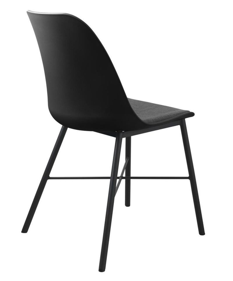 Whistler Spisebordsstol, Sort - Sæt af 2