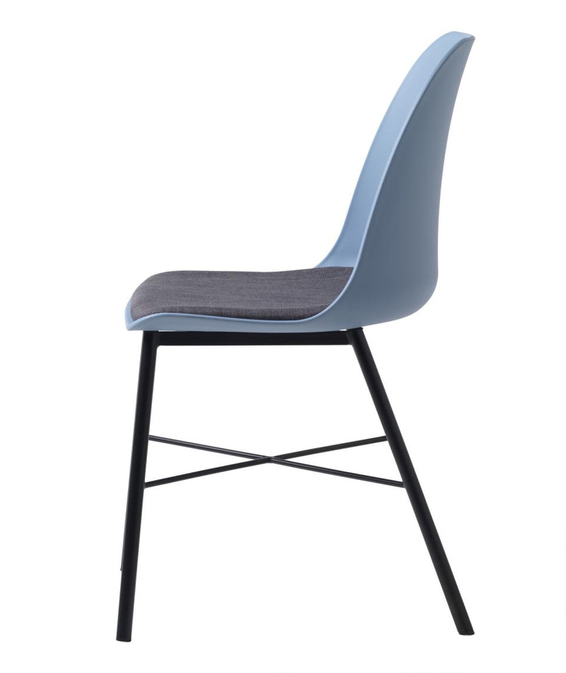 Whistler Spisebordsstol, Støvet Blå - Sæt af 2