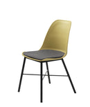 Whistler Spisebordsstol, Støvet Gul - Sæt af 2