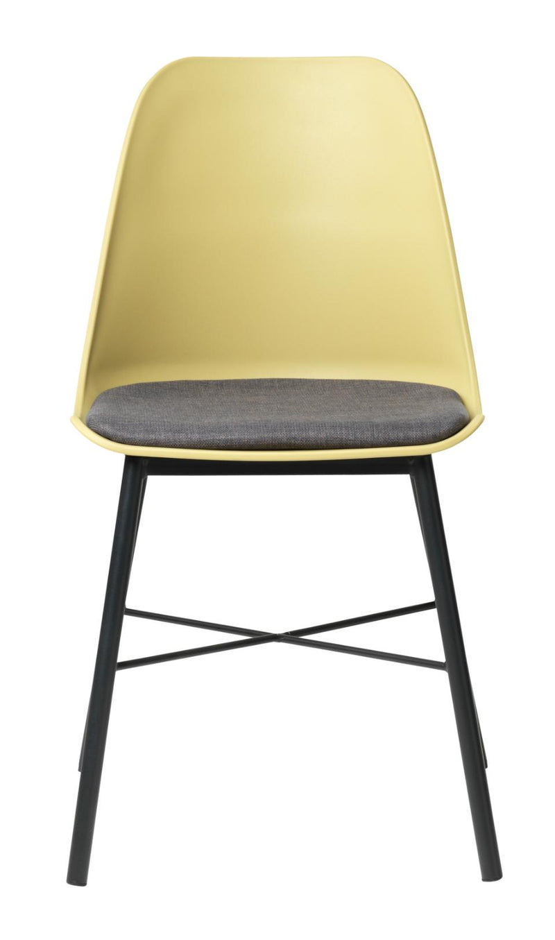 Whistler Spisebordsstol, Støvet Gul - Sæt af 2