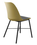 Whistler Spisebordsstol, Støvet Gul - Sæt af 2