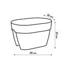 Elho - Altanpotte Vibia Flower Bridge L40 cm, Hvid