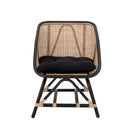 Bloomingville - Loue Loungestol, Sort, Rattan
