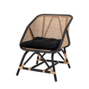 Bloomingville - Loue Loungestol, Sort, Rattan