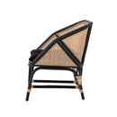 Bloomingville - Loue Loungestol, Sort, Rattan