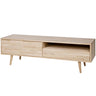 TYGO TV UNIT OAK UNTREATED. RETRO LEGS [fsc]