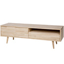 TYGO TV UNIT OAK UNTREATED. RETRO LEGS [fsc]