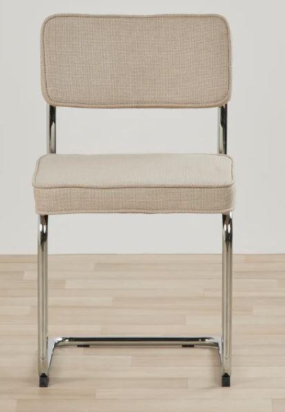 Rupert Spisebordsstol, Sand, 50x53x84 cm - Sæt af 4