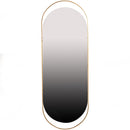 SANOU MIRROR OVAL XL ANTIQUE BRASS