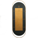 SANOU MIRROR OVAL XL ANTIQUE BRASS