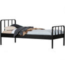 MEES BED METAL BLACK 90x200 CM