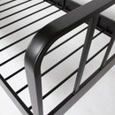 MEES BED METAL BLACK 90x200 CM