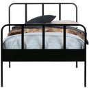 MEES BED METAL BLACK 90x200 CM